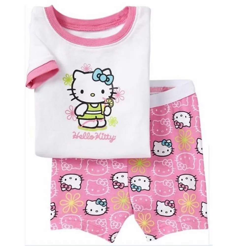 Set áo thun tay ngắn &amp; quần short ngủ cho bé gái in hình chuột Minnie