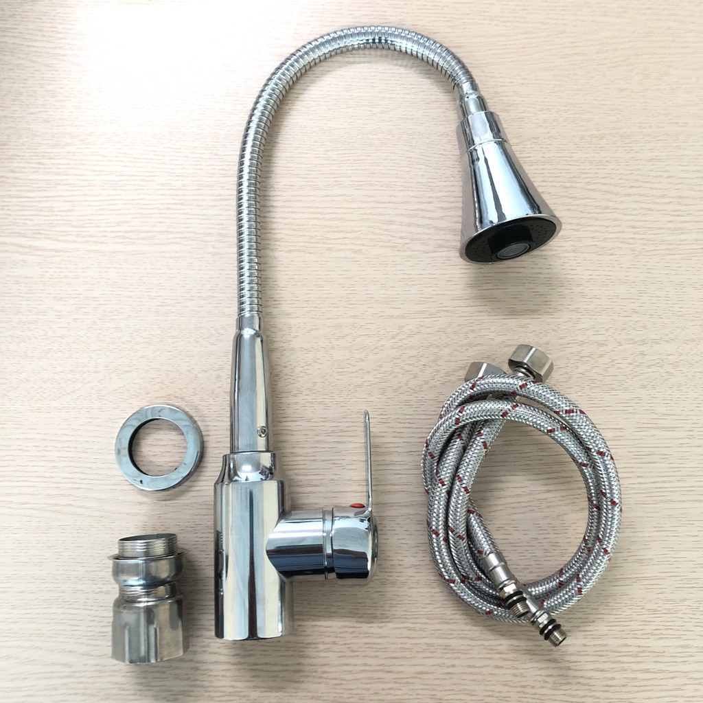 Vòi rửa chén bát Schmidt loại lò xo đầu loa chất liệu Inox SUS304 dòng cao cấp- Hàng chính hãng