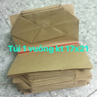 Combo 500 túi giấy xi măng loại túi 1 kích thước 17x21