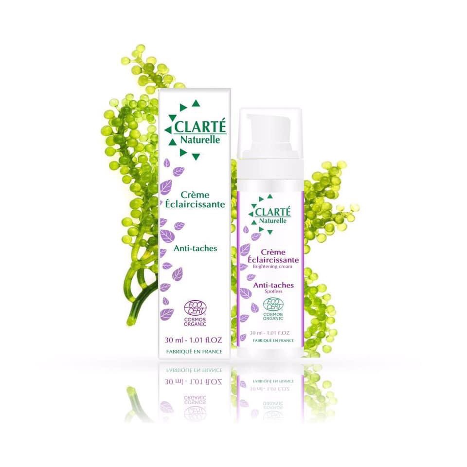Kem dưỡng da Clarte Naturelle hữu cơ Pháp dưỡng sáng da, giảm nếp nhăn