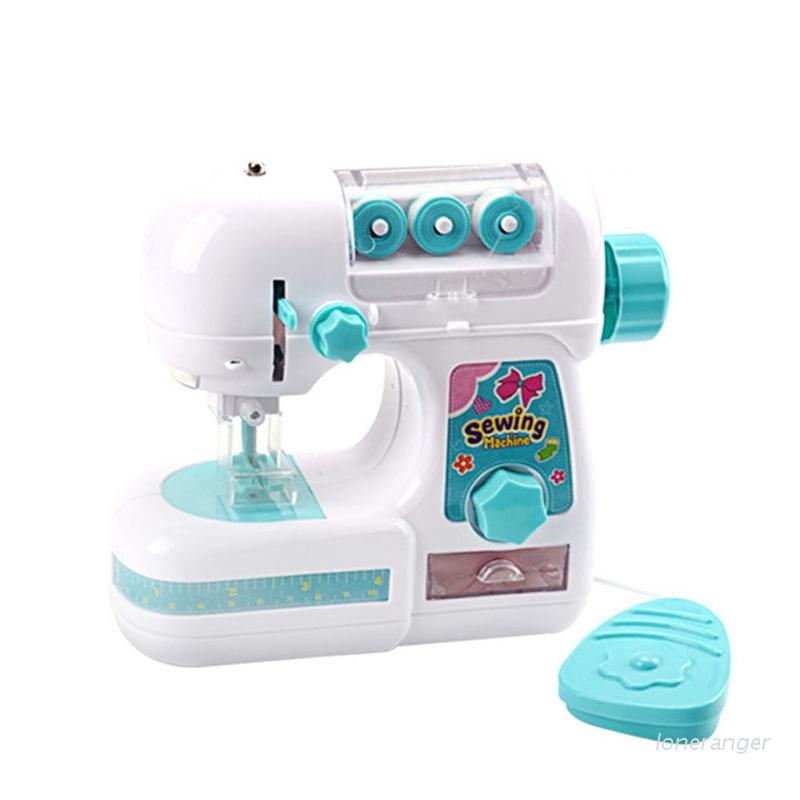 Máy may mini hai tốc độ có đèn dành cho trẻ em và người mới bắt đầu