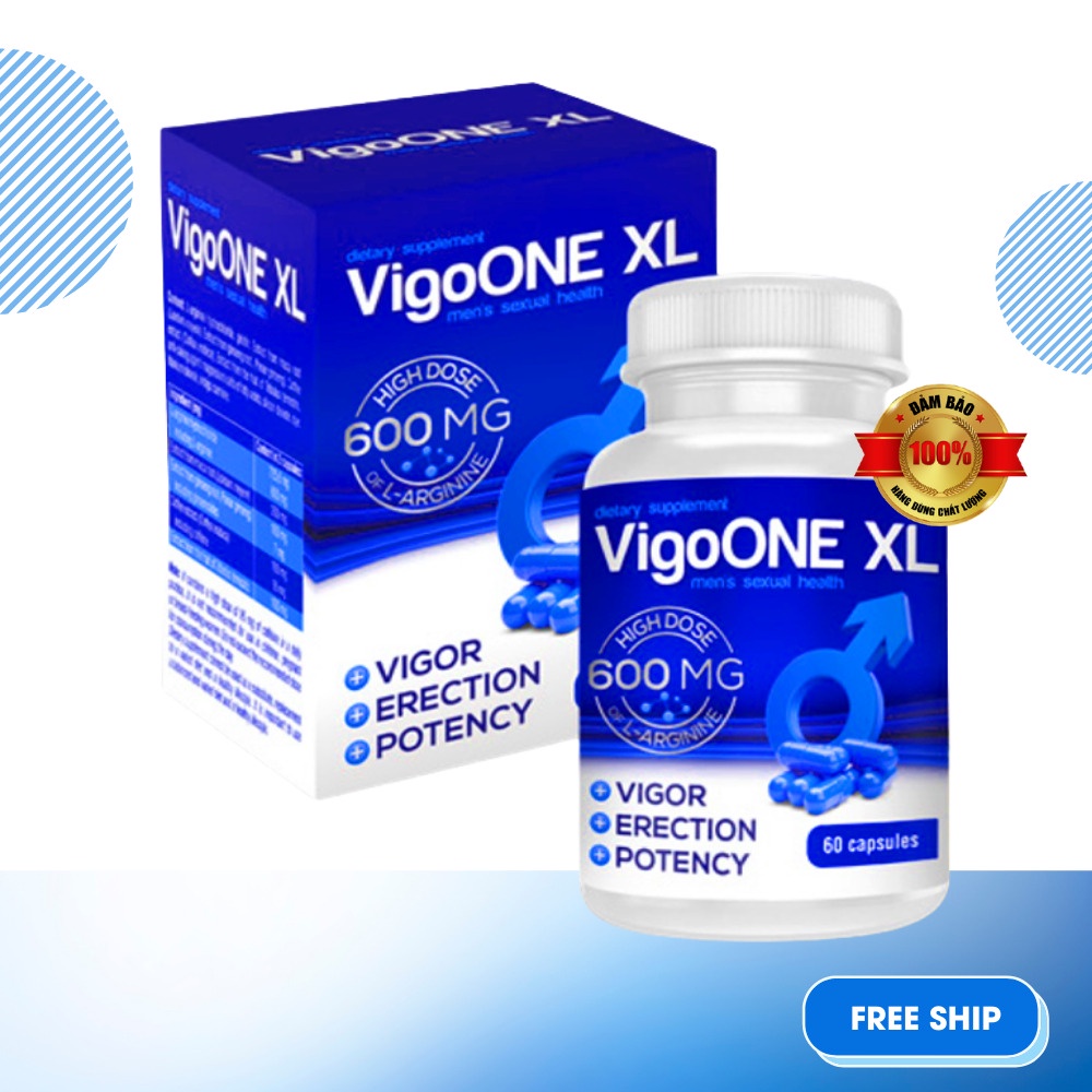 Sinh Lý Nam VigoOne XL Cải Thiện Yếu Sinh Lý Và Bổ Thận Tráng Dương 600mg 60 Viên