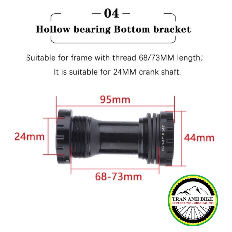 Đùi đĩa  rỗng xe đạp MTB RACEWORK XT