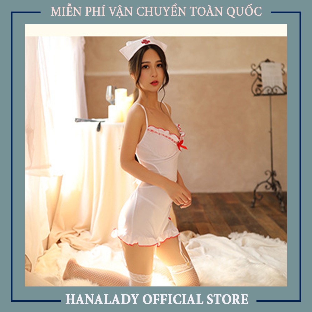 Đồ ngủ sexy -Cosplay y tá gợi cảm siêu quyến rũ chất liệu mềm mịn thoải mái tự tin C118 | BigBuy360 - bigbuy360.vn