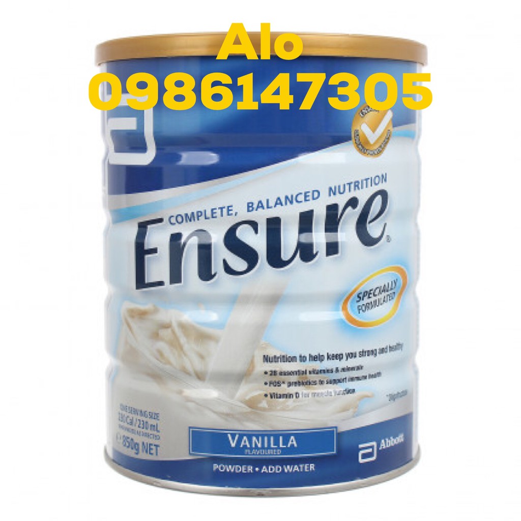 Sữa Ensure 850g (Úc)