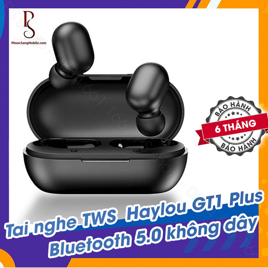 Tai nghe không dây Xiaomi Haylou GT1 Plus, Bluetooth true wireless - Bảo hành 6 tháng