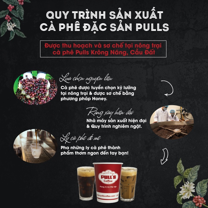 Cà phê pha phin nguyên chất Blend M3 rang mộc 100% từ Pulls Coffee, thơm quyến rũ vị đậm đà ngọt hậu - gói 250g/500g | BigBuy360 - bigbuy360.vn