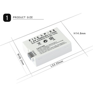 Pin máy ảnh LP-E8 camera battery