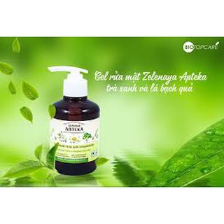 Gel rửa mặt trà xanh lá bạch quả dành cho da thường và da dầu nhờn 270ml