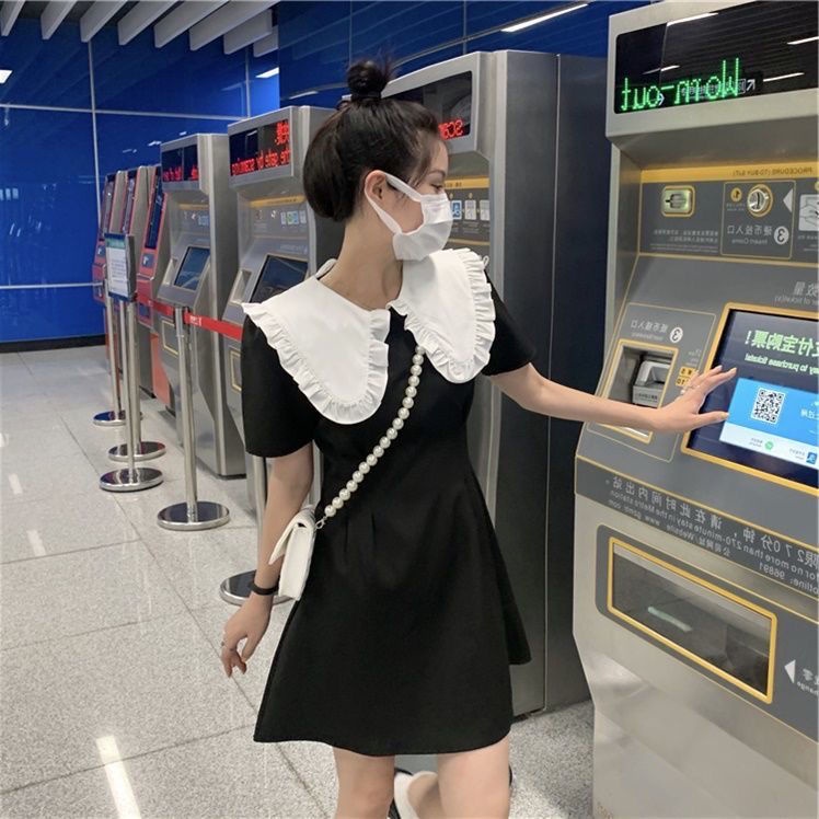 đầm đen đầm tay phồng đầm vintage váy tiểu thư sang chảnh váy ngắn đầm khoét eo đầm bigsize nữ váy nữ xinh váy đi chơi đầm đi tiệc đầm nữ