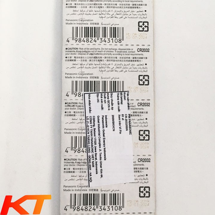 2 PIN CR2032 3V PANASONIC CHÍNH HÃNG