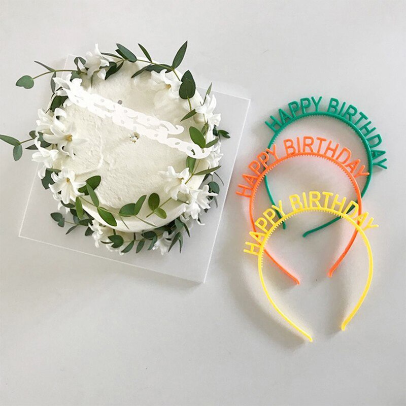 Bờm, Băng Đô Cài Tóc HAPPY BIRTHDAY Bằng Nhựa siêu đáng yêu cho bạn gái