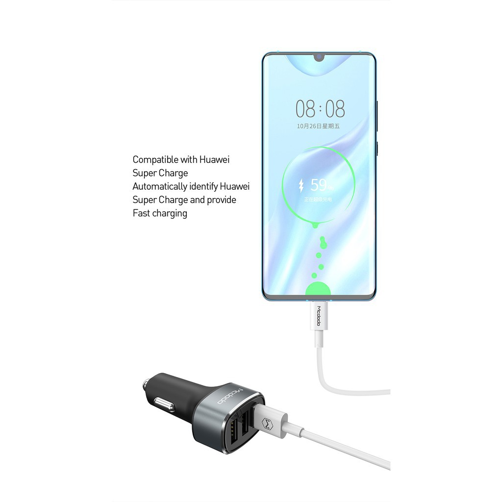 Đốc sạc Mcdodo QC 3 cổng USB 4.0 3.0 tiện dụng cho Samsung Xiaomi SCP