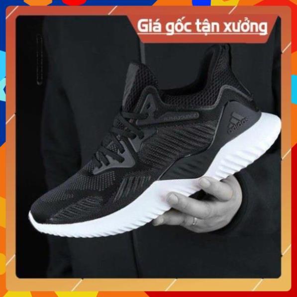 [FreeShip+Giá Hủy Diệt] Giầy Alphabounce xịn sò Full phụ kiện, Giày Sneaker Alphabounce đen đế trắng , Hót trend