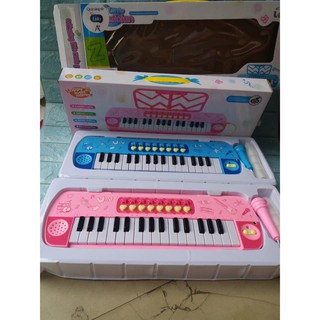 Đồ chơi đàn Organ Enfa  cho bé dùng pin có micro