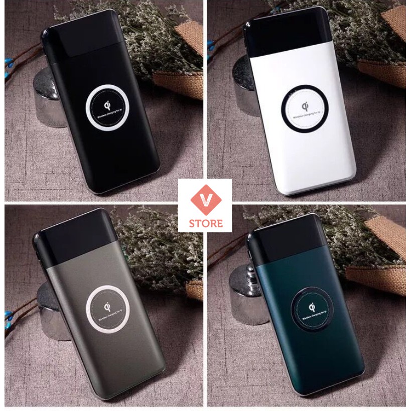Sạc dự phòng không dây chuẩn QI 10000mAh Pro2
