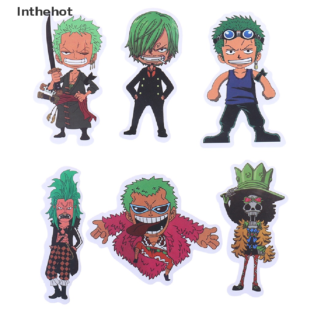 Bộ 50 Miếng Dán Trang Trí Ván Trượt / Xe Hơi Hình One Piece
