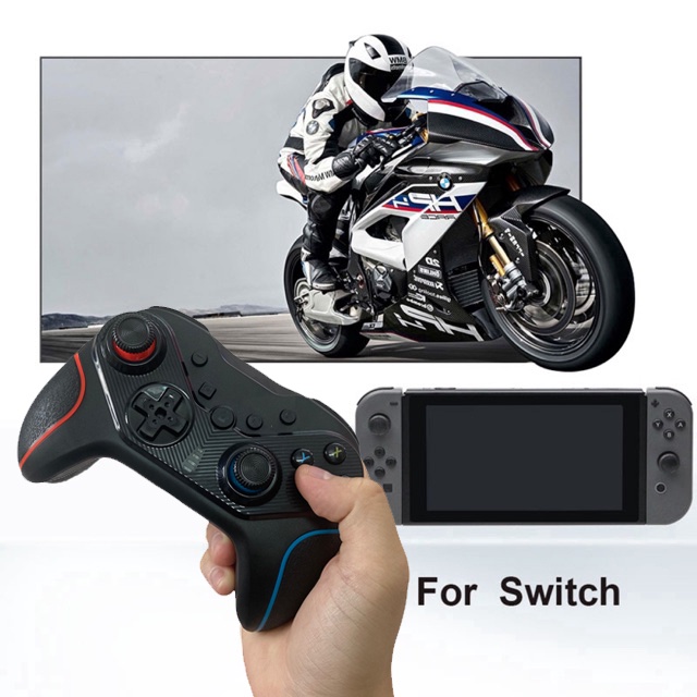 𝓗à𝓷𝓰 𝓢ẵ𝓷 Tay cầm chơi game Nintendo Switch pro controller S818 - Full tính năng WAKE UP, NFC, TURBO, RUMBLE