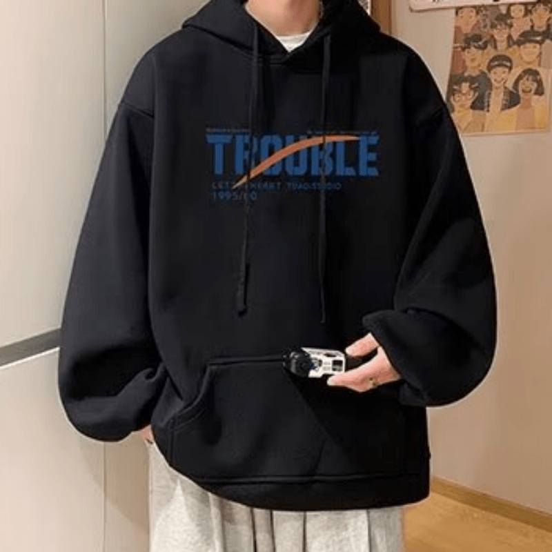 Áo hoodie In Chữ Thời Trang Hàn Quốc Chất Lượng Cao Size M-5XL Cho Nam