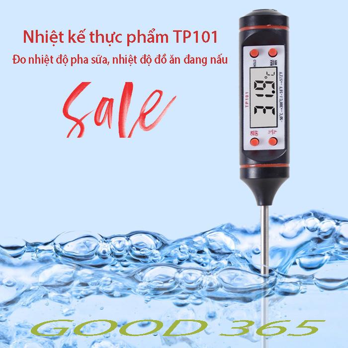 Nhiệt kế điện tử , nhiệt kế nấu ăn, Nhiệt kế pha sữa nấu ăn  cao cấp, nhiệt độ hiển thị trên màn hình LCD TP 101 .