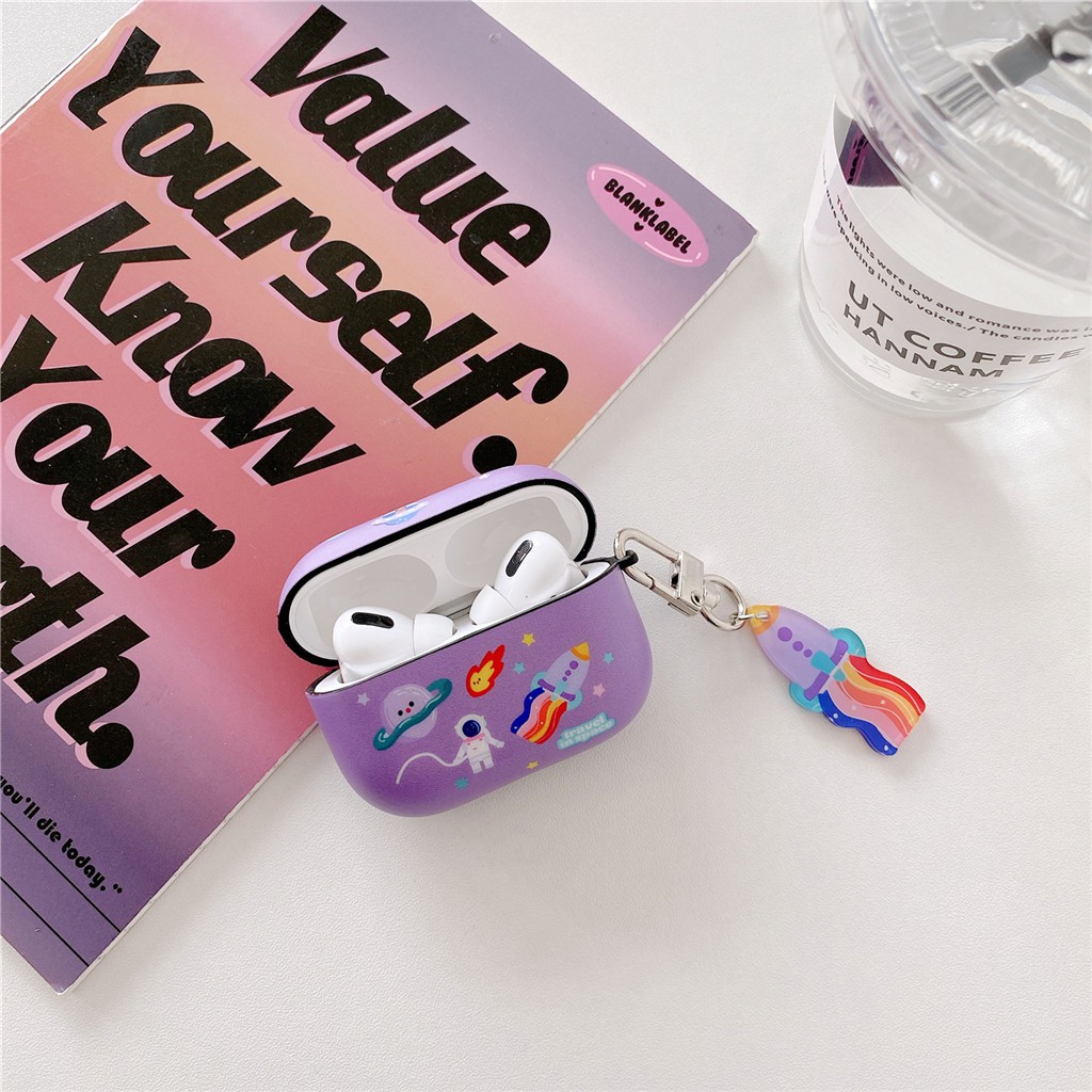 Vỏ đựng hộp tai nghe hoạt hình không gian IMD cho iPhone AirPods Pro AirPods 1/2 | BigBuy360 - bigbuy360.vn