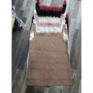 Áo len  2 dây cotton dệt kim