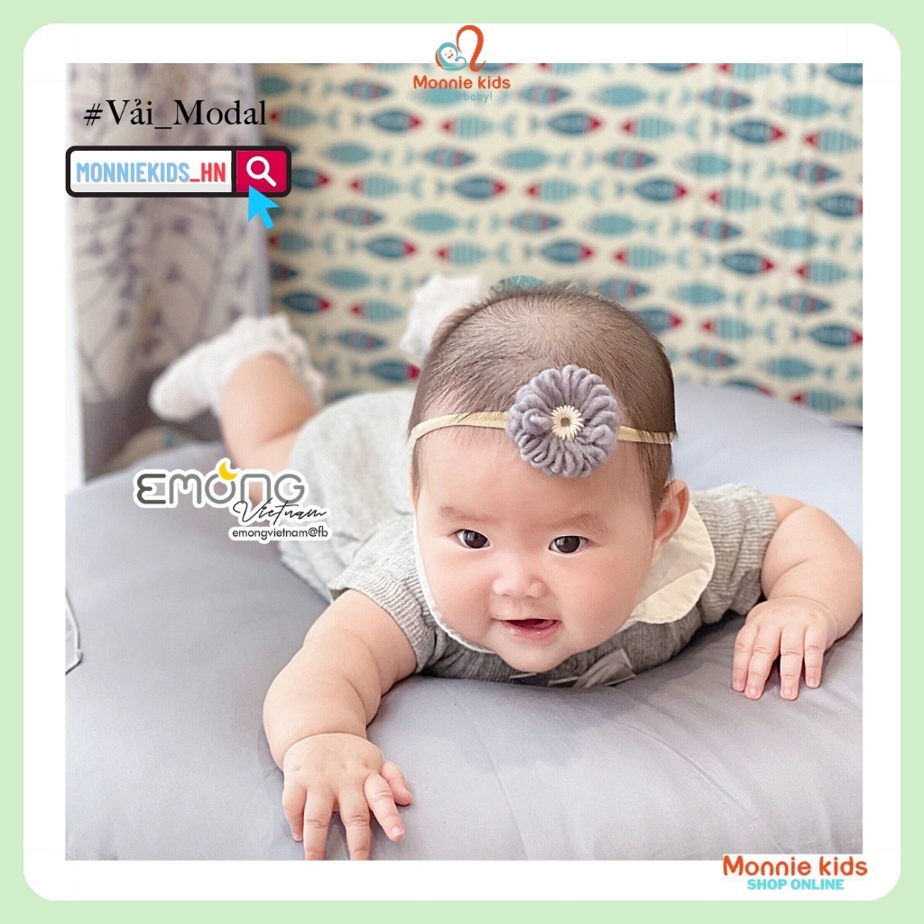 Vỏ gối chống trào ngược cho bé Emong, vỏ gối hàn quốc cao cấp dễ thương - Monnie Kids