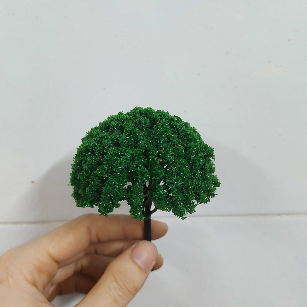 Phụ kiện trang trí tiểu cảnh: mẫu cây bụi xanh
