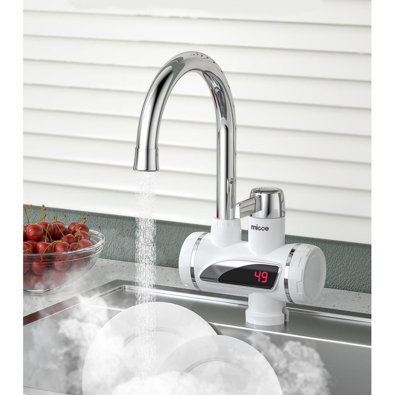 Máy Làm Nóng Nước KAW Trực Tiếp Tại Vòi Water Warm HD-02, Vòi Nước Nóng Trực Tiếp - Làm Nóng Nhanh, An Toàn [BH 1 Đổi 1]
