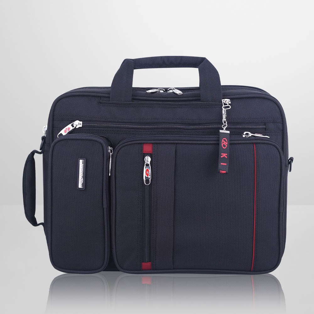 Cặp vi tính, cặp laptop, cặp đa năng, cặp laptop có quai đeo balo, tặng kèm móc khóa thời trang KL35 đen | BigBuy360 - bigbuy360.vn