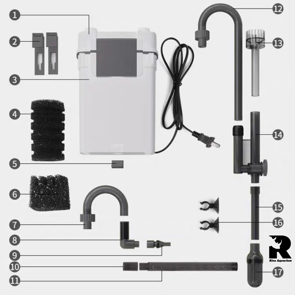 Máy Lọc Treo Xiaoli Sunsun XBL-300/400/500/600 Tích Hợp Hút Váng Cho Hồ Cá Cảnh, Hồ Thủy Sinh
