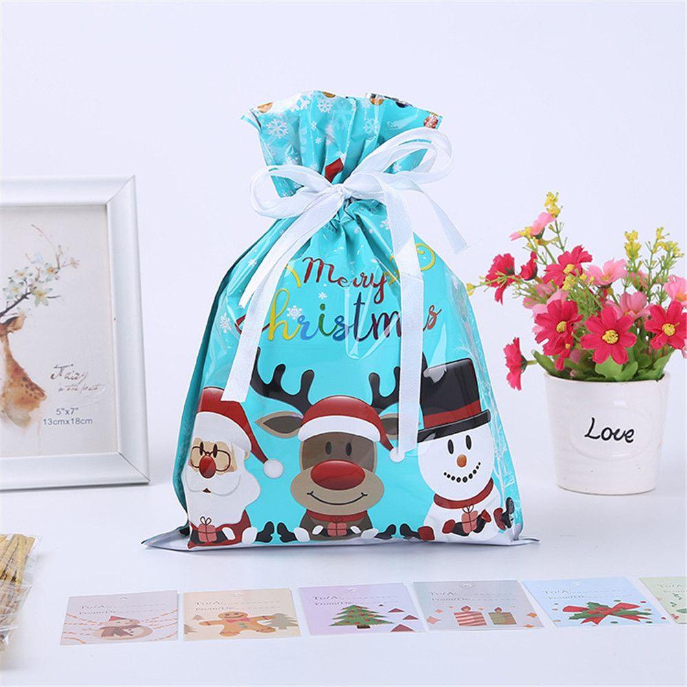 LAKAMIER Bộ 5 Túi Đựng Kẹo Giáng Sinh