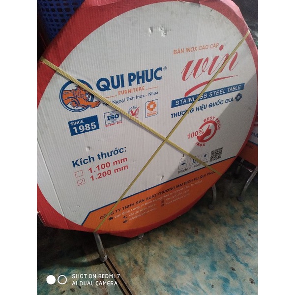 Bàn tròn INOX win cao cấp 80 cm ( loại cao và loại thấp)
