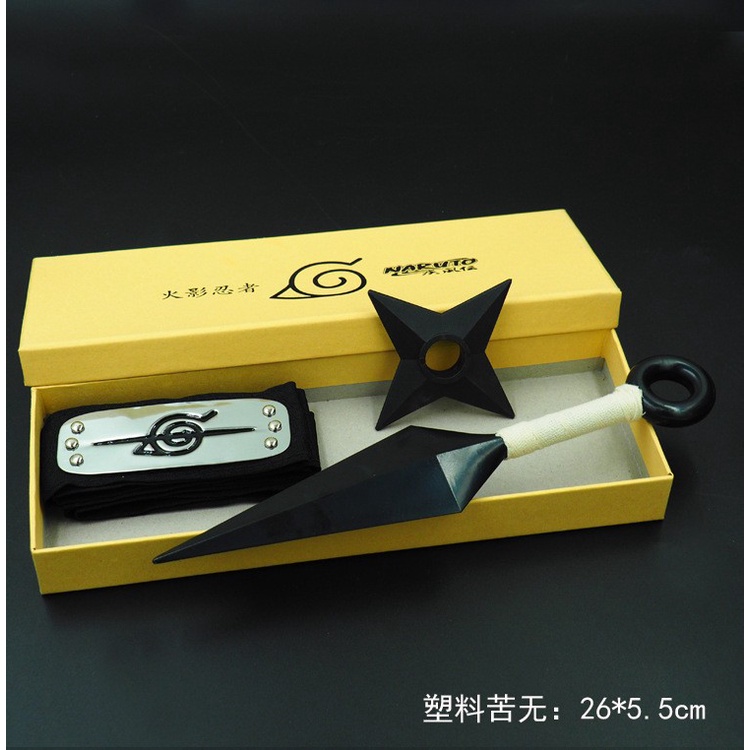 Bộ Ba Chiếc Nhẫn Kim Loại Naruto Shuriken Asma Kuruto