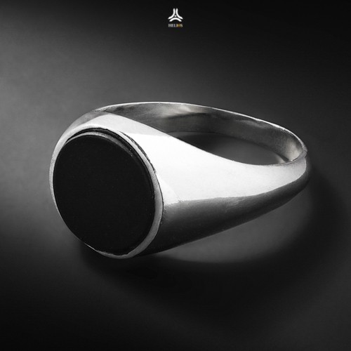Nhẫn bạc nam, nữ HeliSilver Elegant Onyx S925