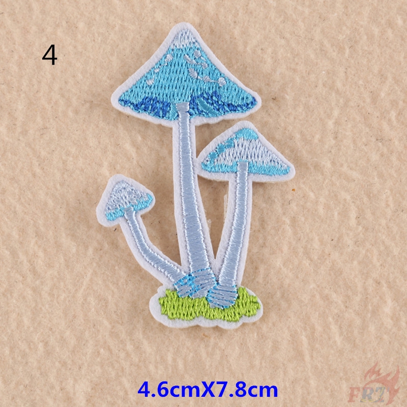 Sticker ủi quần áo thêu hình cây nấm dễ thương（☸ Plants - Mushroom Patch ☸）