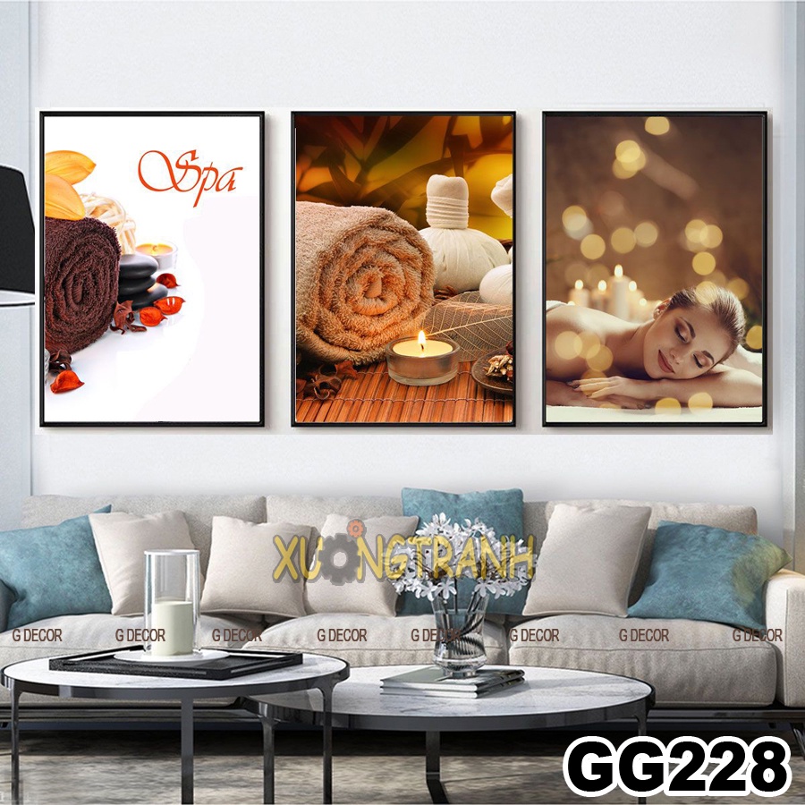 Tranh treo tường canvas 3 bức phong cách Bắc Âu 226, tranh decor trang trí phòng khách, phòng ngủ, phòng ăn, spa, store