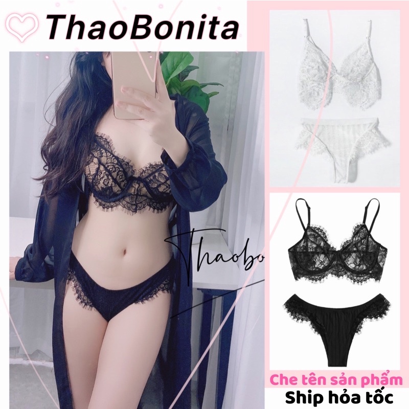 Set Nội Y Ren Mi Siêu Sexy kèm Gọng Nâng Ngực- Ảnh thật-GIAO HỎA TỐC HCM