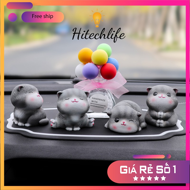 Phụ Kiện Trang Trí Xe Hơi Bộ Mèo Mika Trang Trí Taplo Ô Tô, Bàn Làm Việc Bàn Học Cực Ngộ Nghĩnh - Phụ Kiện Oto Đẹp | BigBuy360 - bigbuy360.vn