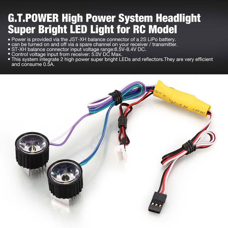 Hệ thống đèn pha pk g.t.power LED cho xe hơi điều khiển từ xa