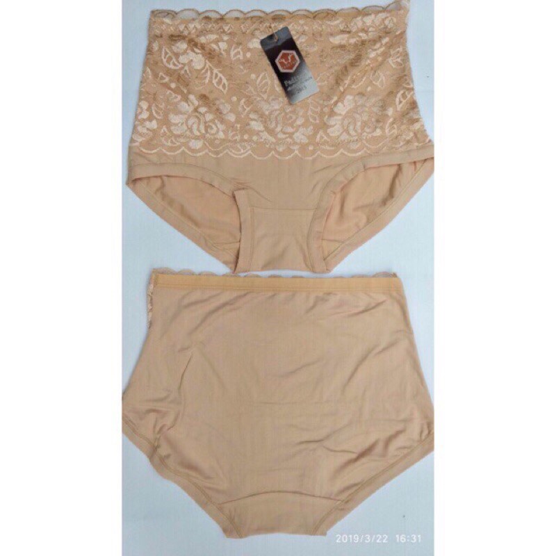 [ chọn màu ] Quần lót nữ cotton phối ren cạp cao gen bụng, quần lót định hình 2015