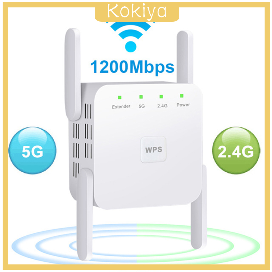 Bộ Khuếch Đại Sóng Wifi Không Dây 1200mbps 2.4g 5g 4 Ăng Ten | BigBuy360 - bigbuy360.vn