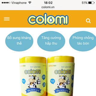 Sữa non colomi ( 51% sữa non )