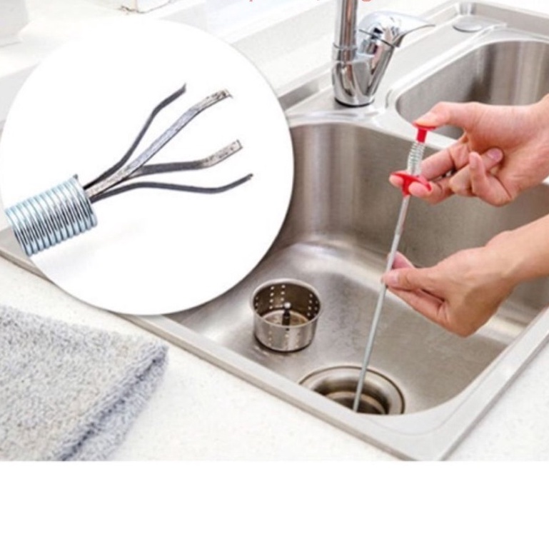 Dụng Cụ Gắp Rác 0.6/2/3 Mét- Gắp Lông Tóc Siêu Việt Thông Tắc Bồn - Ống Cống, Gắp Đồ Bị Rơi Đa Năng Tiện Lợi