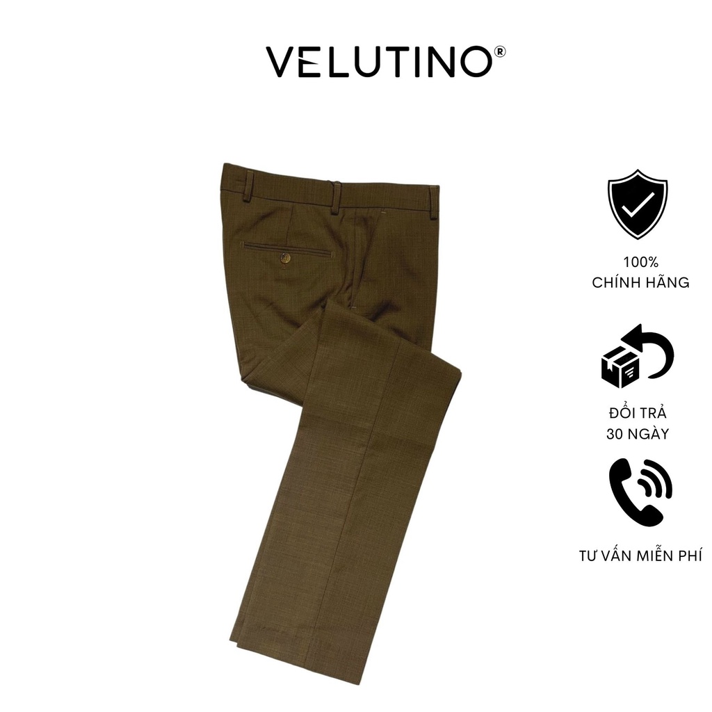Quần âu nam Velutino cao cấp công sở lịch lãm nam tính nâu