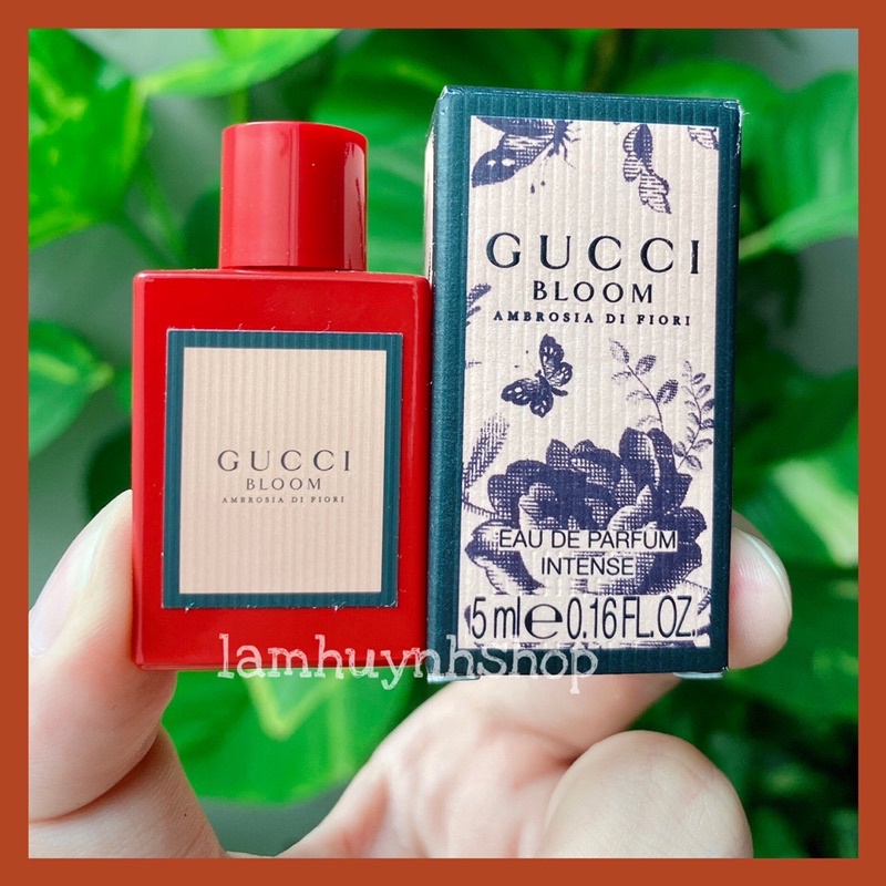 Nước hoa mini GUCCI BLOOM AMBROSIA DI FIORI đỏ 5ml