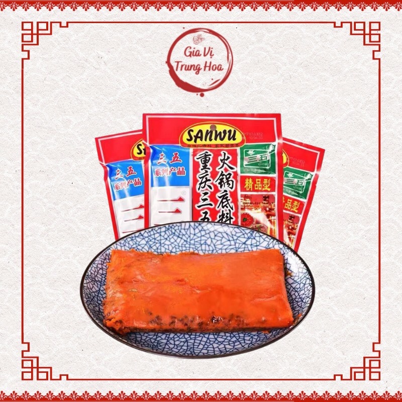 Cốt lẩu tê cay gia vị lẩu Trùng Khánh, dành cho 4 - 5 người ăn - Gói 150g