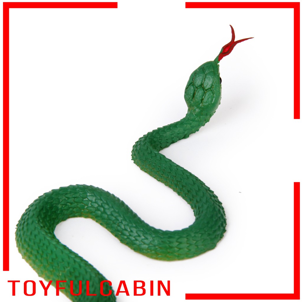 Rắn Giả Bằng Cao Su Màu Xanh Lá Dùng Trang Trí Halloween