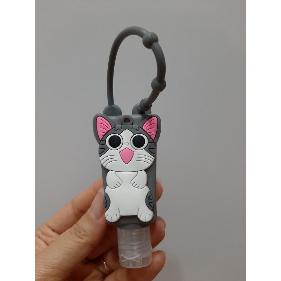 Chai Rỗng 30ml Kèm Silicon Hình Động Vật Cute Dùng Chiết Nước Rửa Tay