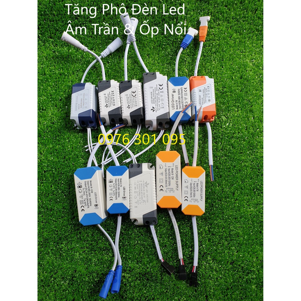 [Free ship] Tăng phô đèn led âm trần và ốp trần [Drivier]